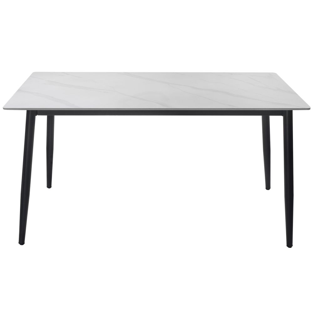 Mesa Rectangular Mármol Sintético 140x80