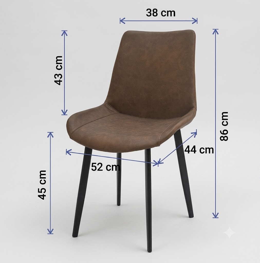 Silla Comedor Mexa x 2 ángulo 2