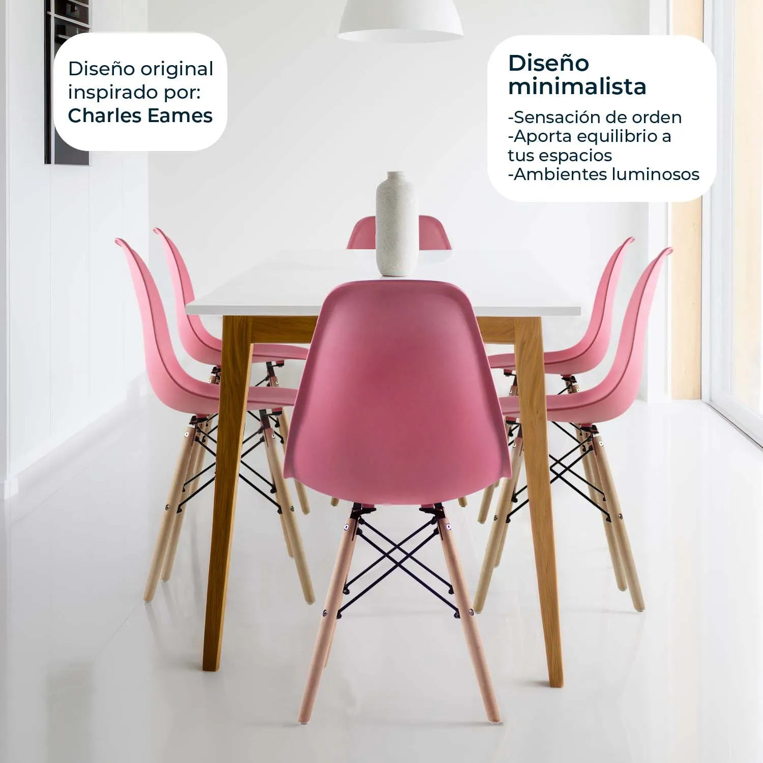 Silla Eames x 10 ángulo 4