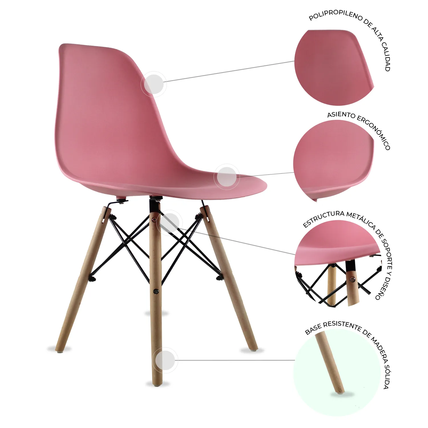 Silla Eames x 10 ángulo 7