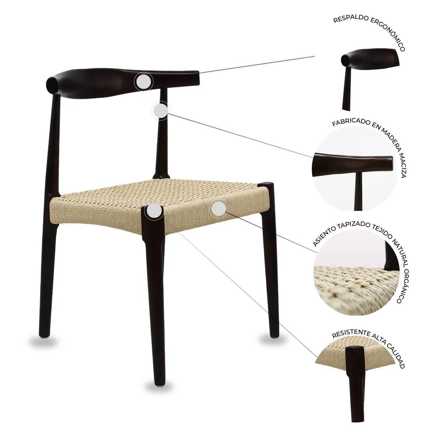 Silla Kefren x 2 ángulo 2