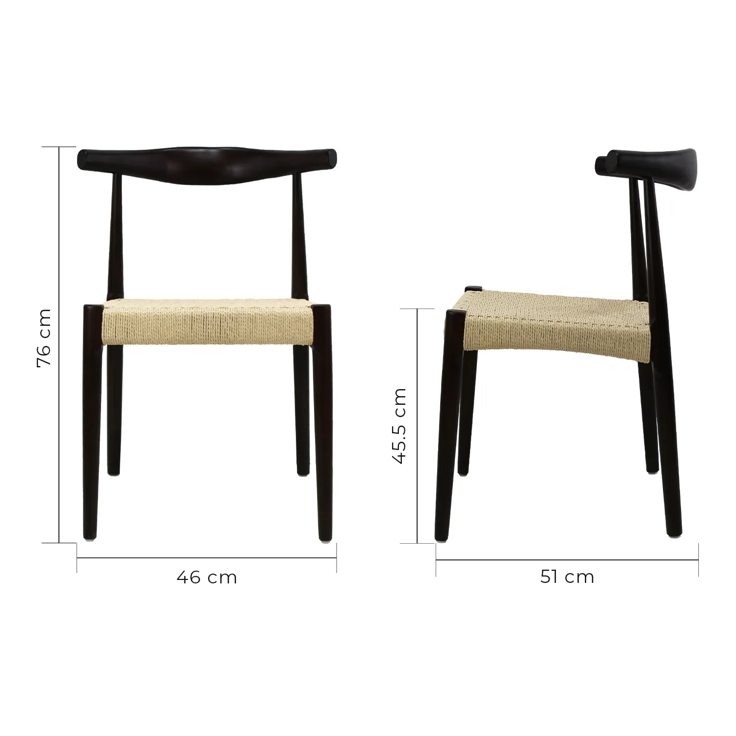 Silla Kefren x 2 ángulo 3