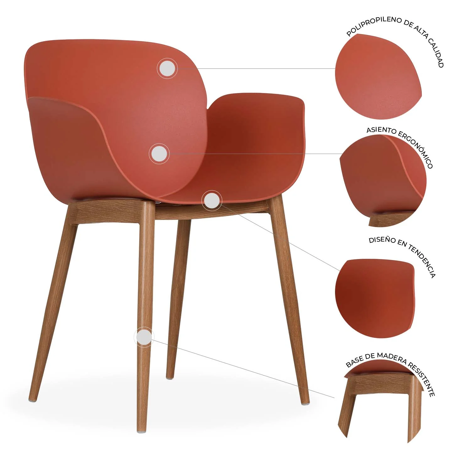 Silla Mantova x 4 ángulo 3