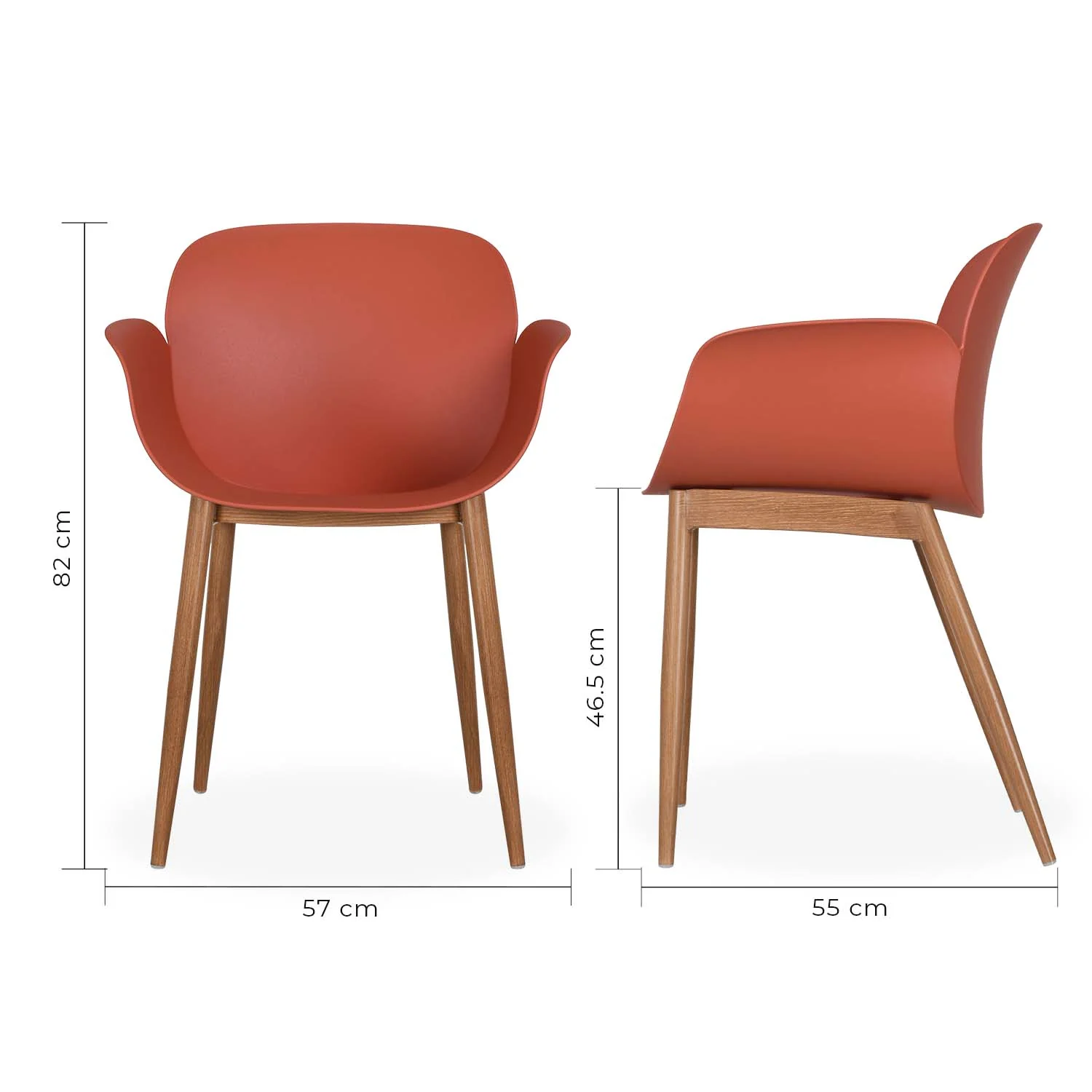 Silla Mantova x 4 ángulo 4