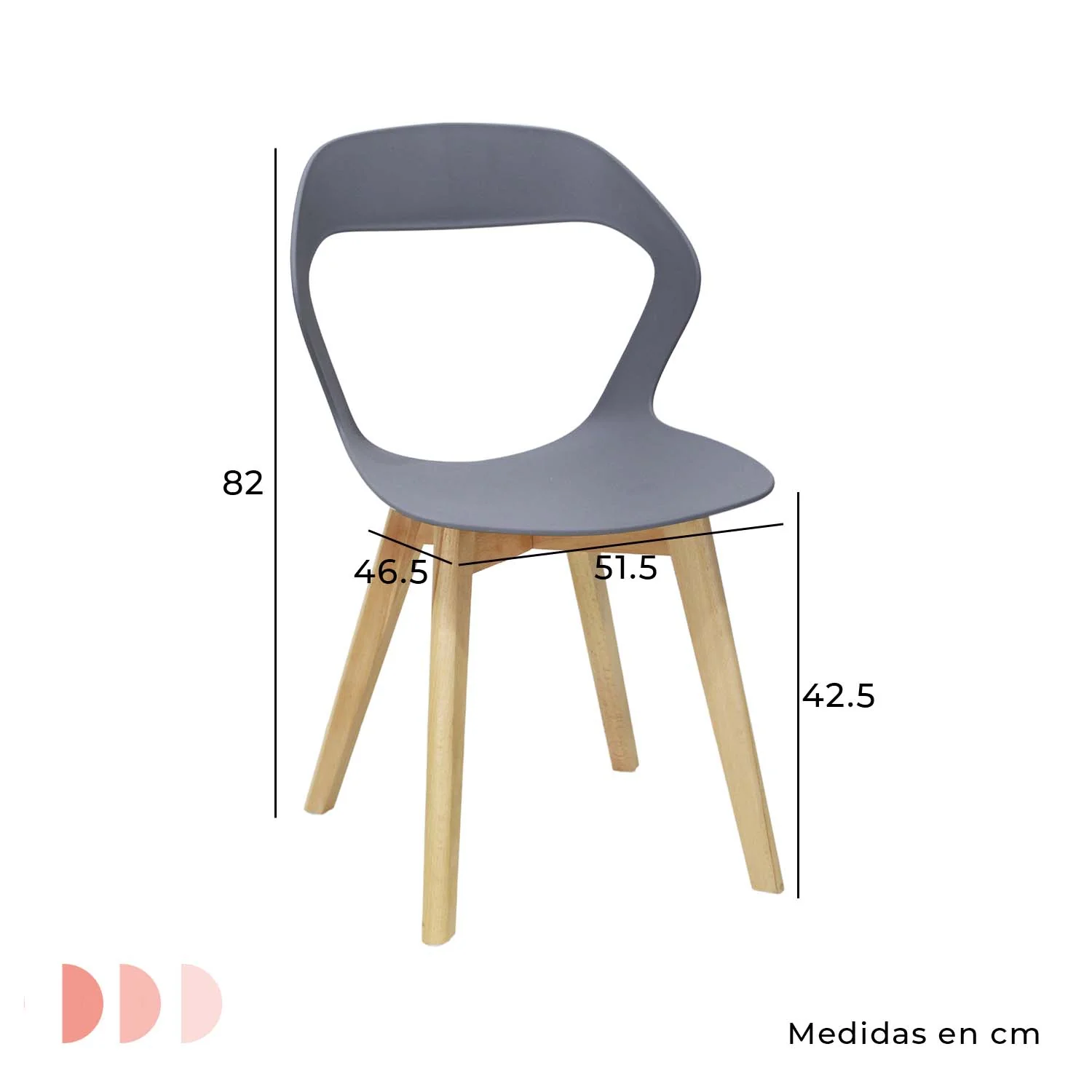 Silla Moura x 4 ángulo 3