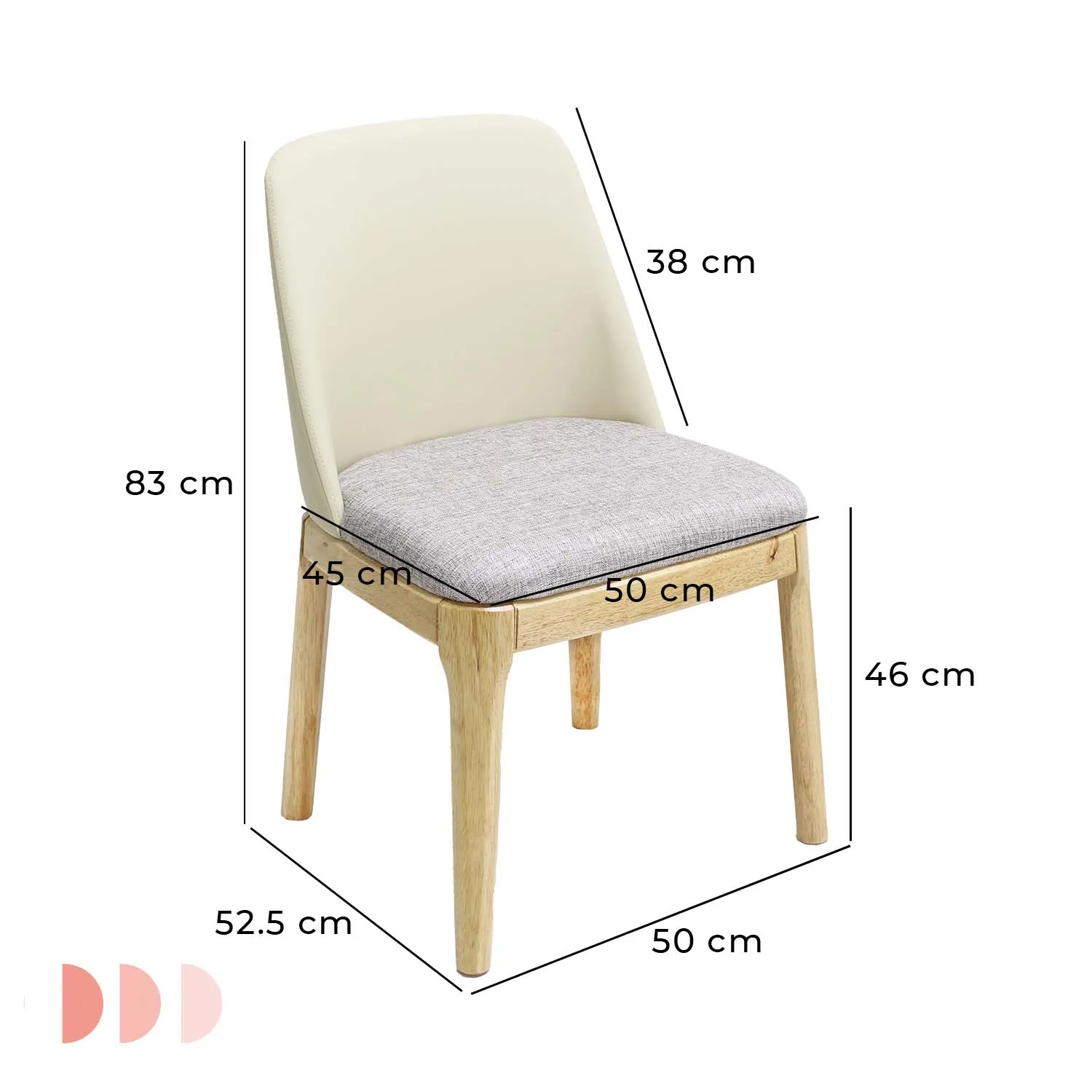 Silla Peniche x 2 ángulo 4